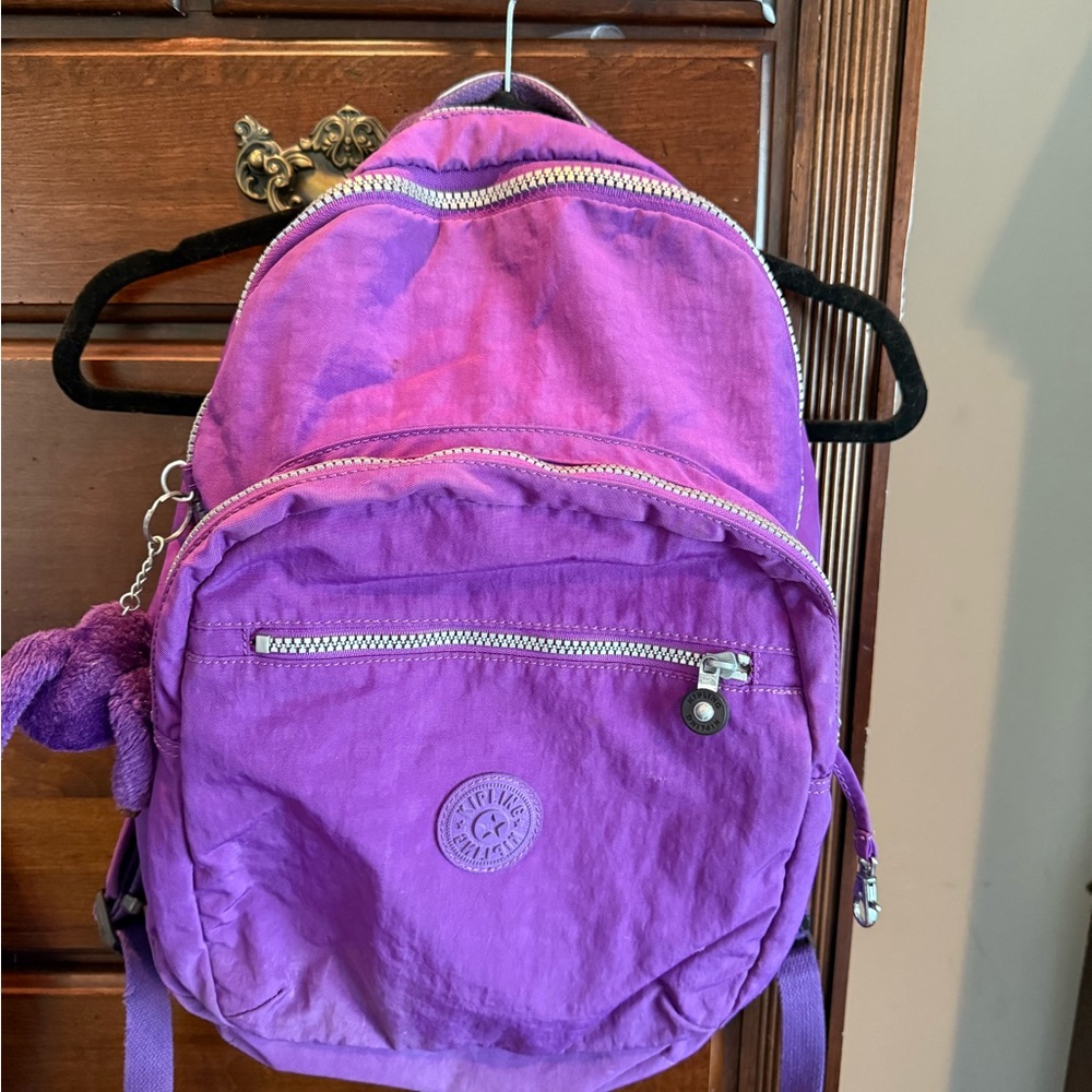 Kipling Purple Backpack